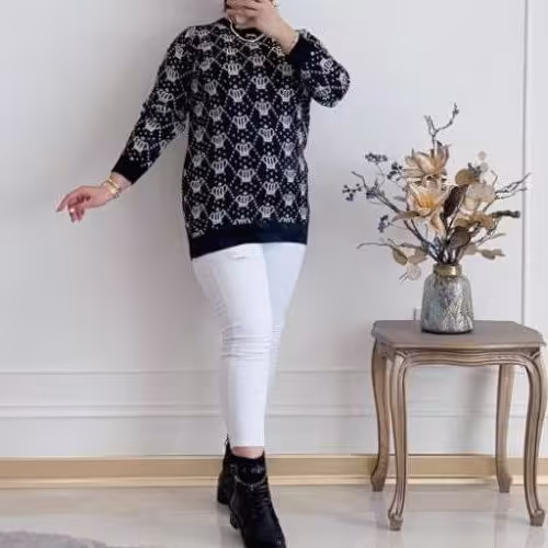 بافت طرحدار فریسایز 38 تا 44