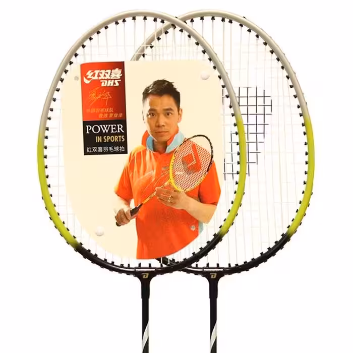 راکت بدمینتون جفتی دبل هپینس (DHS) اورجینال مدل 1012