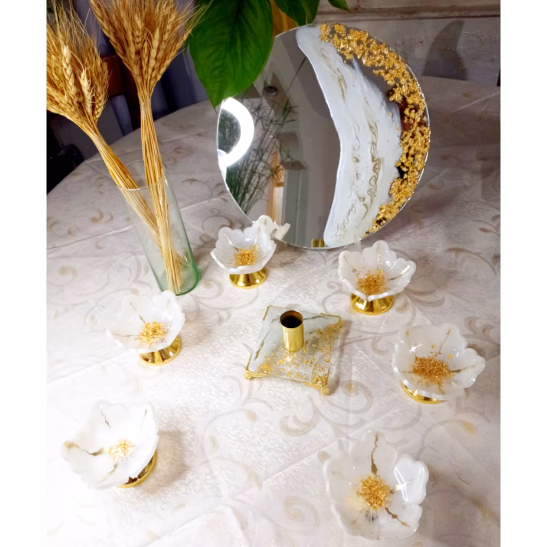 هفت سینی رزینی پایه شیپوری 