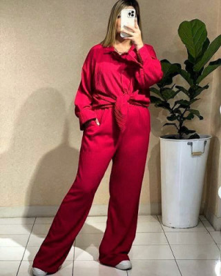 مانتو شلوار زنانه کرپ مدل شومیزی