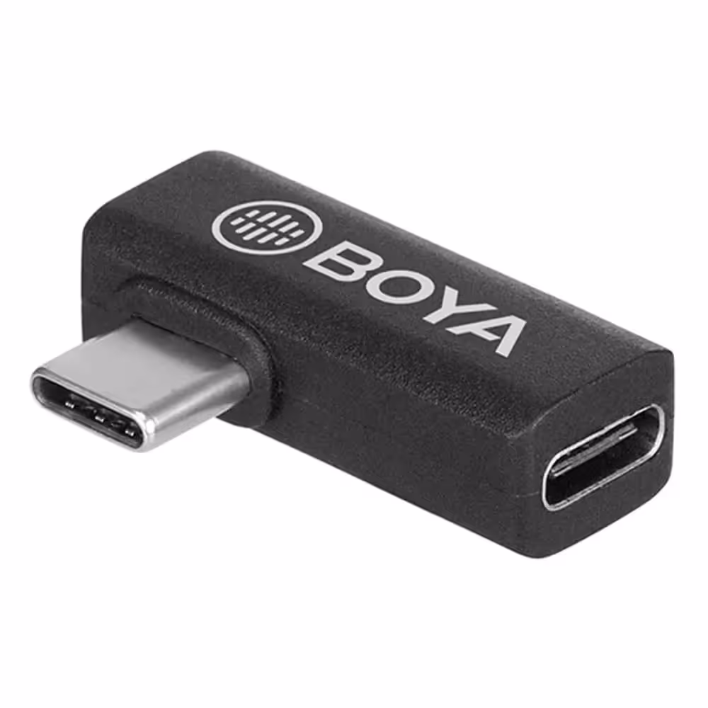 مبدل میکروفن برند بویا مدل  Boya BY-K5 Type-C Female to Male Right-Angle
