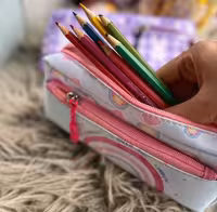 جامدادی 3 زیپ طرح کیوت سویل کد 4010