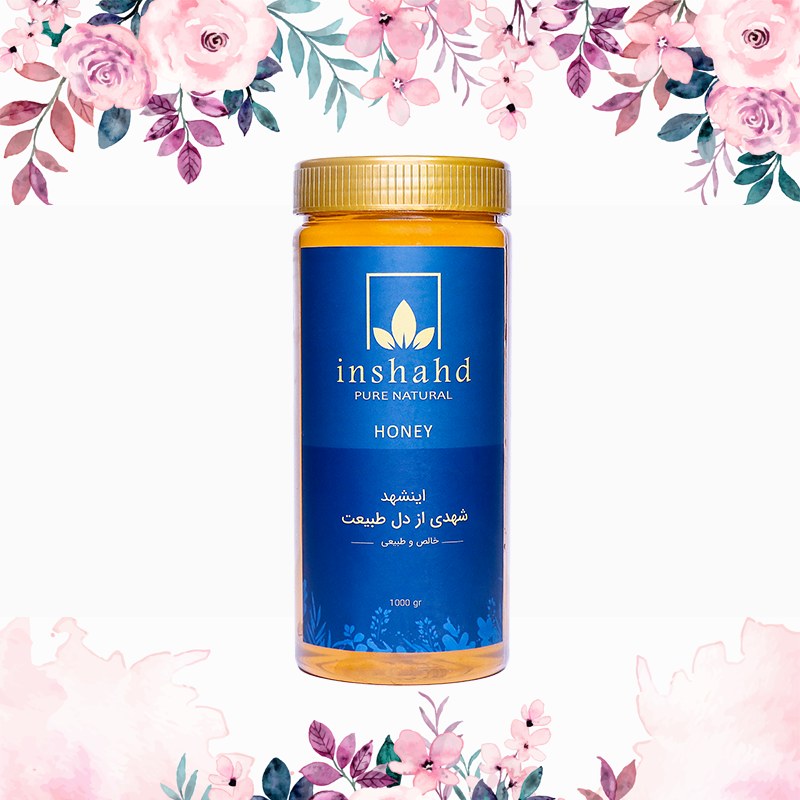 خرید عسل گون  طبیعی 1000 گرم اینشهد به همراه برگه آزمایش
