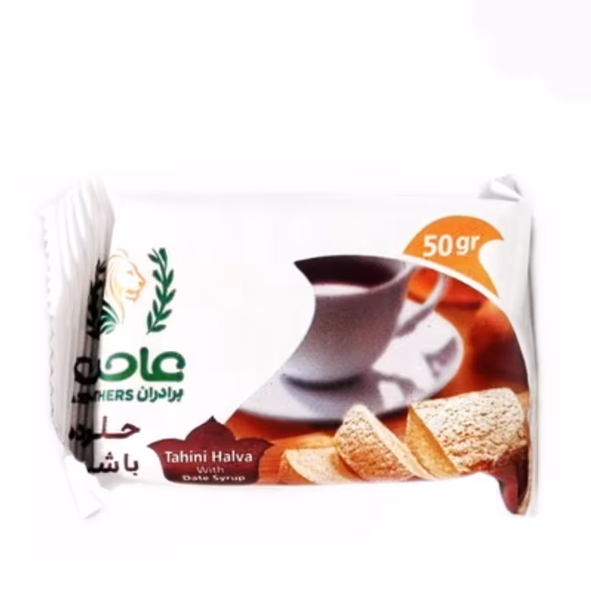 حلوا ارده با شیره خرما تک نفره (50 گرمی)