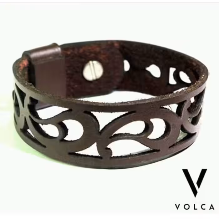 دستبند چرم طبیعی دست دوز (چرم گاوی)