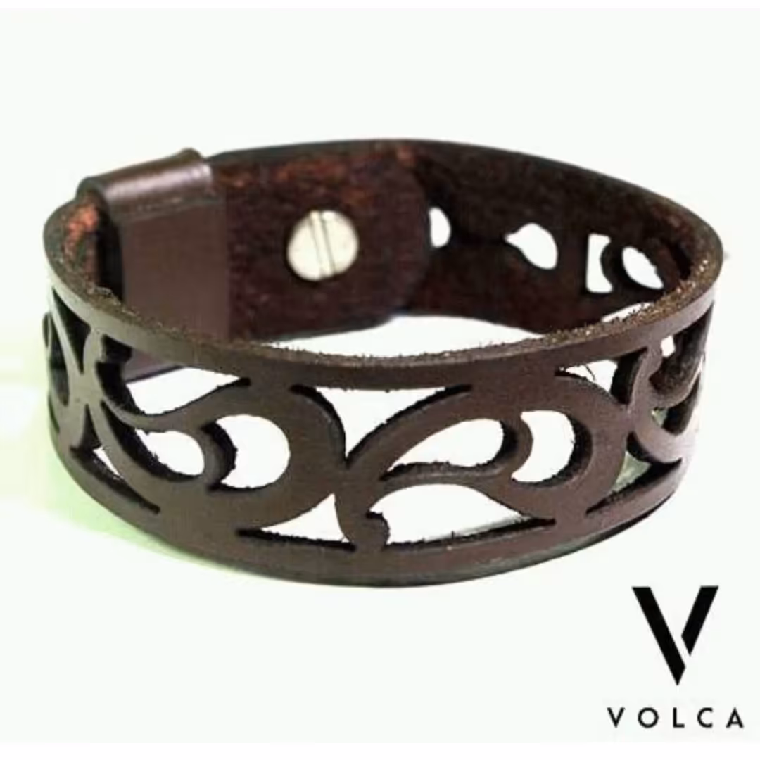 دستبند چرم طبیعی دست دوز (چرم گاوی)