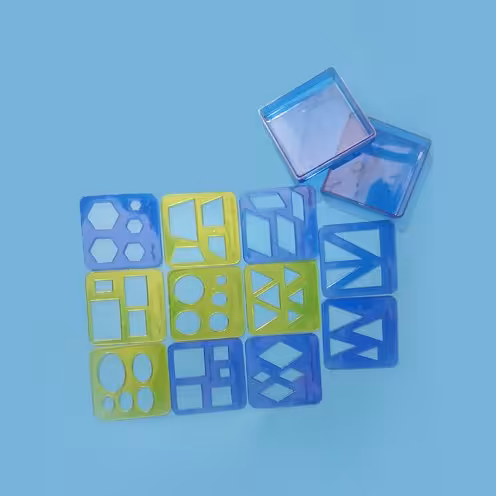 شابلون اشکال هندسی 11 تکه