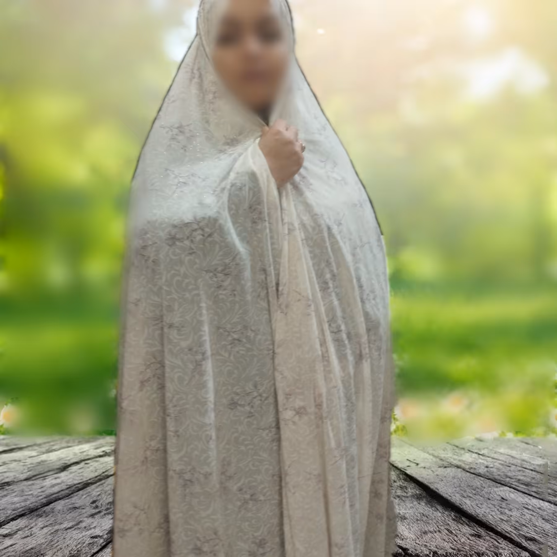  پارچه ی چادر عروس اکلیلی 