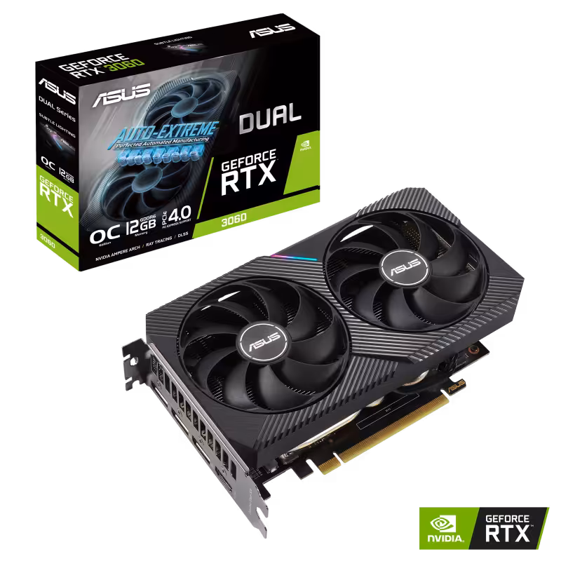 کارت گرافیک  ایسوس مدل ‎ DUAL-RTX3060-O12G-V2حافظه 12 گیگابایت
