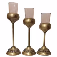 شمعدان مدل زمرد 3 عددی