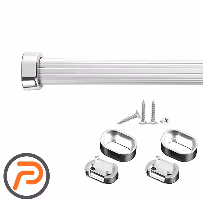 پایه لوله بیضی کاوردار 16mm بهسازان 2عددی