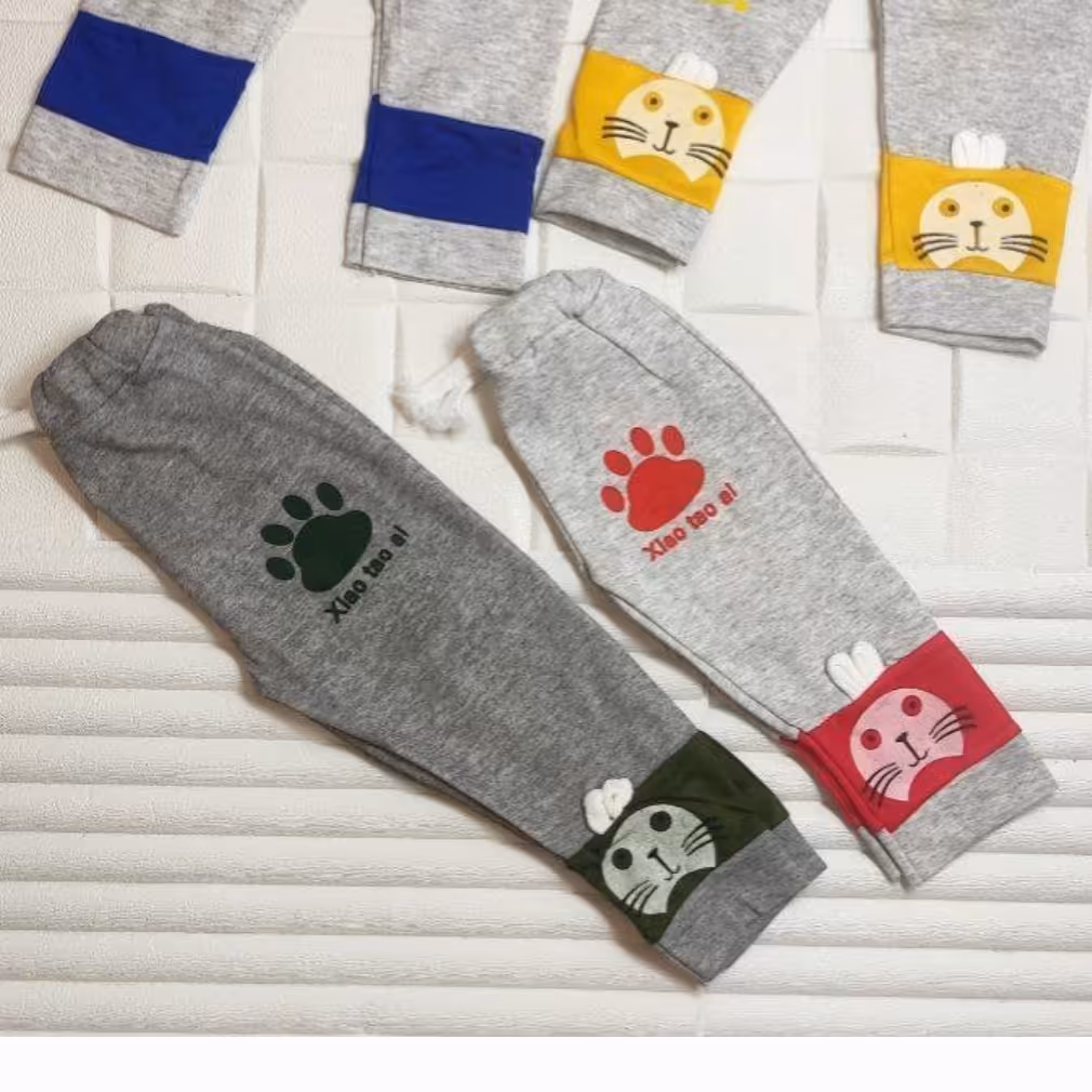 شلوار بچه گانه دخترانه خرگوشی چاپ دار