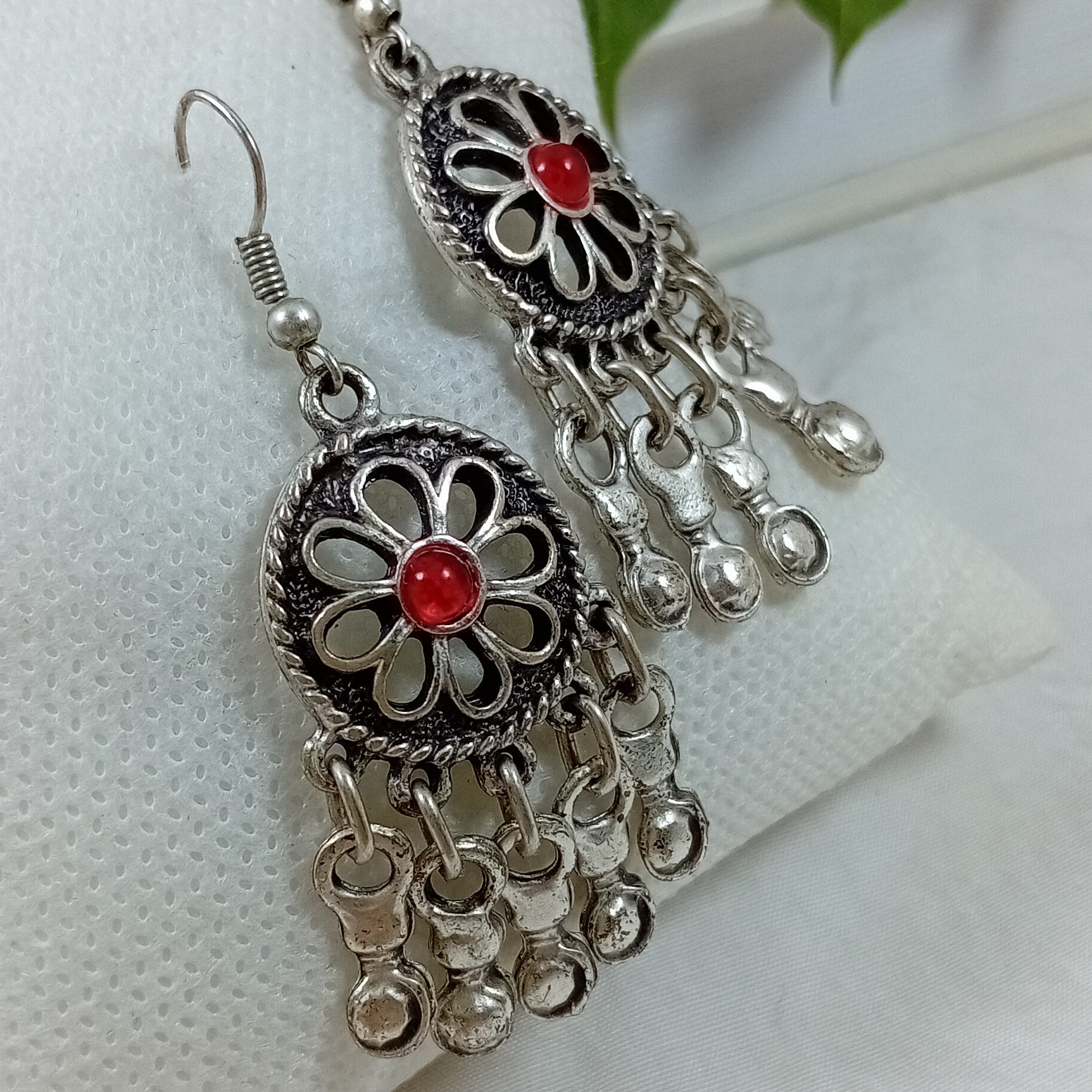 گوشواره ورشو نگین دار