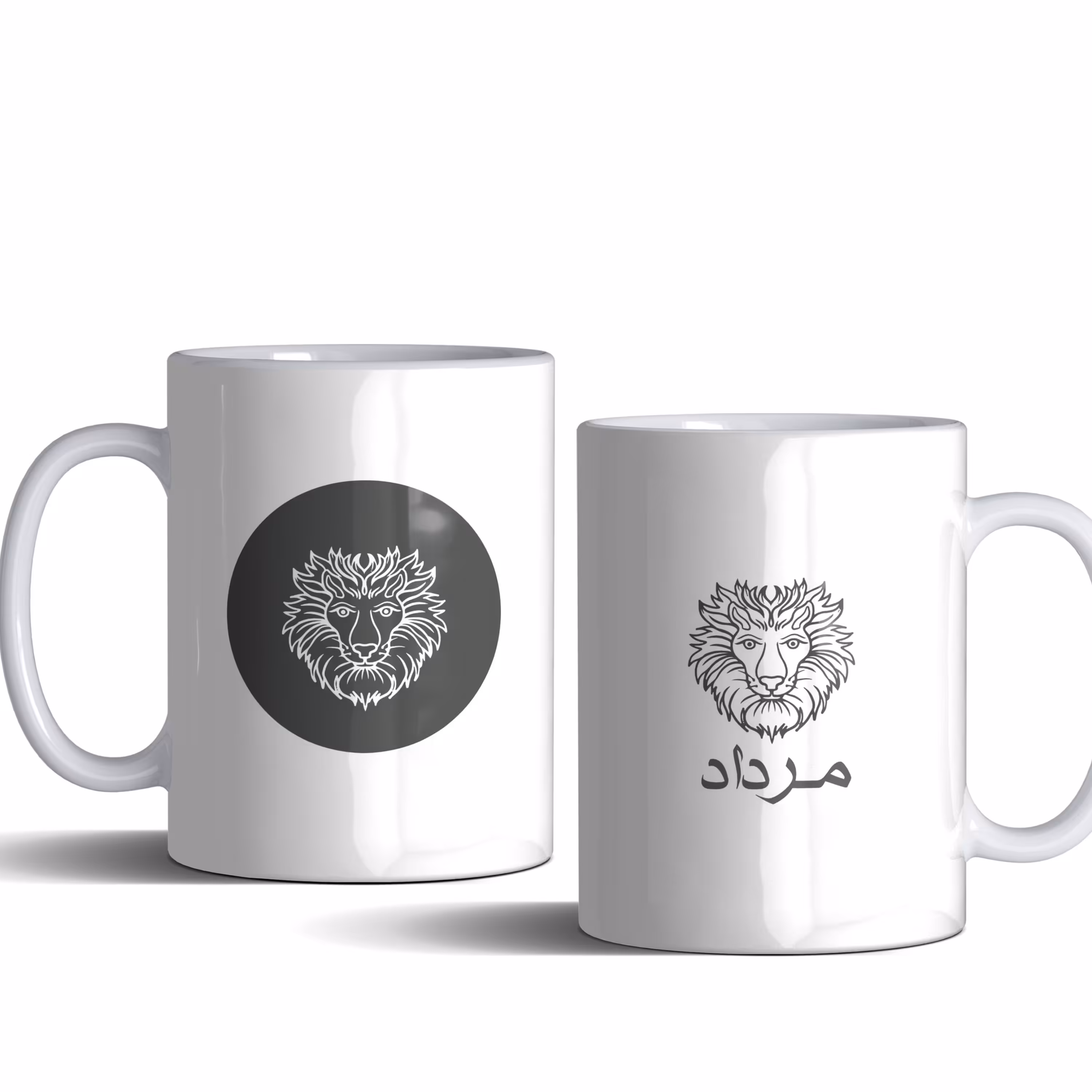 لیوان ماه تولد مرداد با طرح شیر