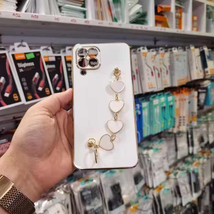 قاب گوشی Galaxy M33 5G سامسونگ طرح مای کیس قلبی آویزدار