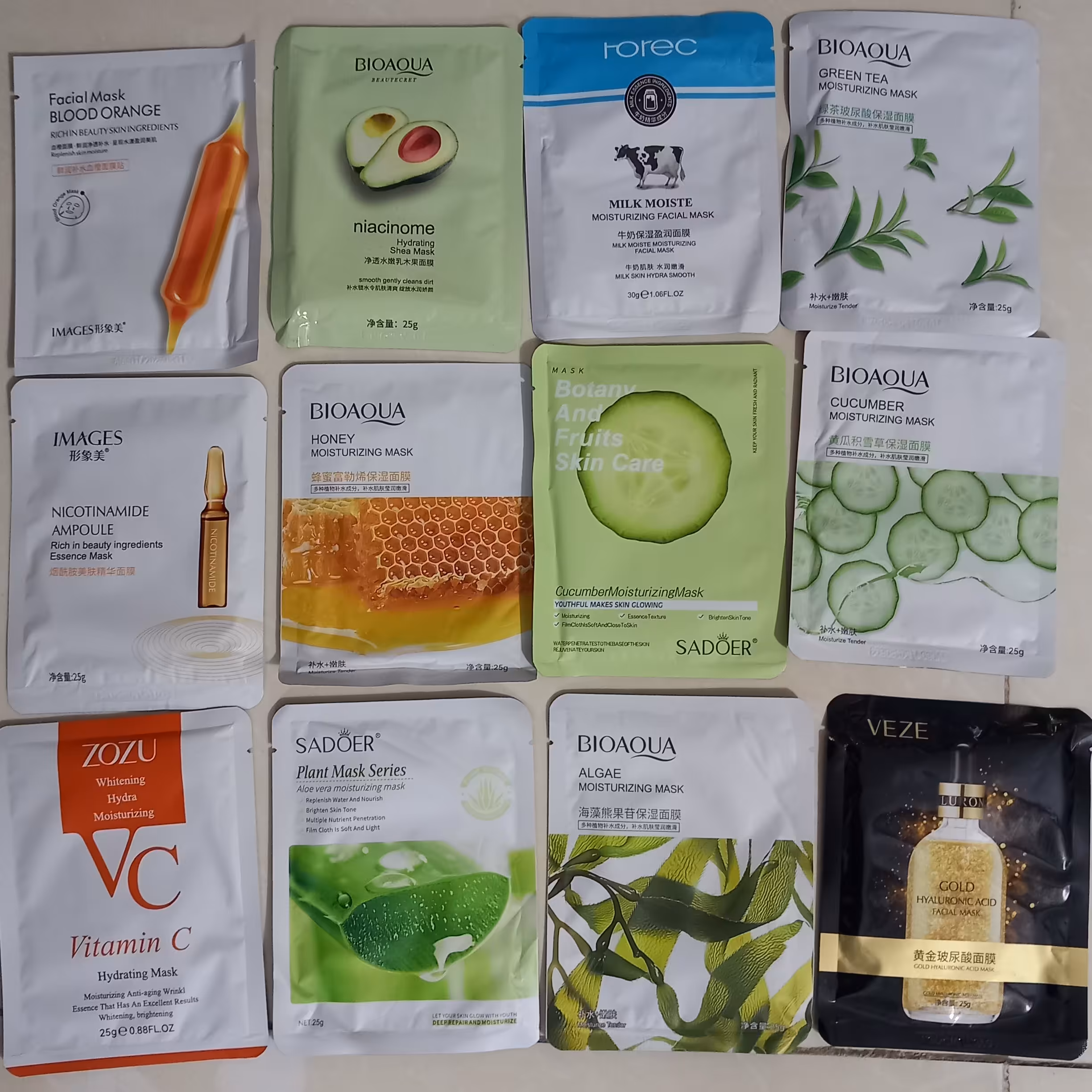 پک 10 عددی ماسک ورقه ای صورت محصولات پوست مهتا