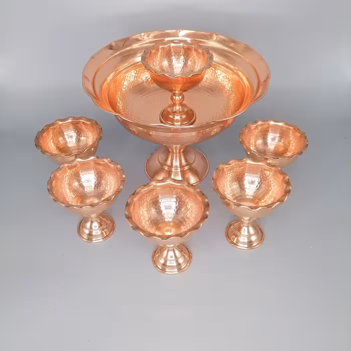 سرویس هفت پارچه آجیل خوری بزرگ و شش آجیل خوری کوچک