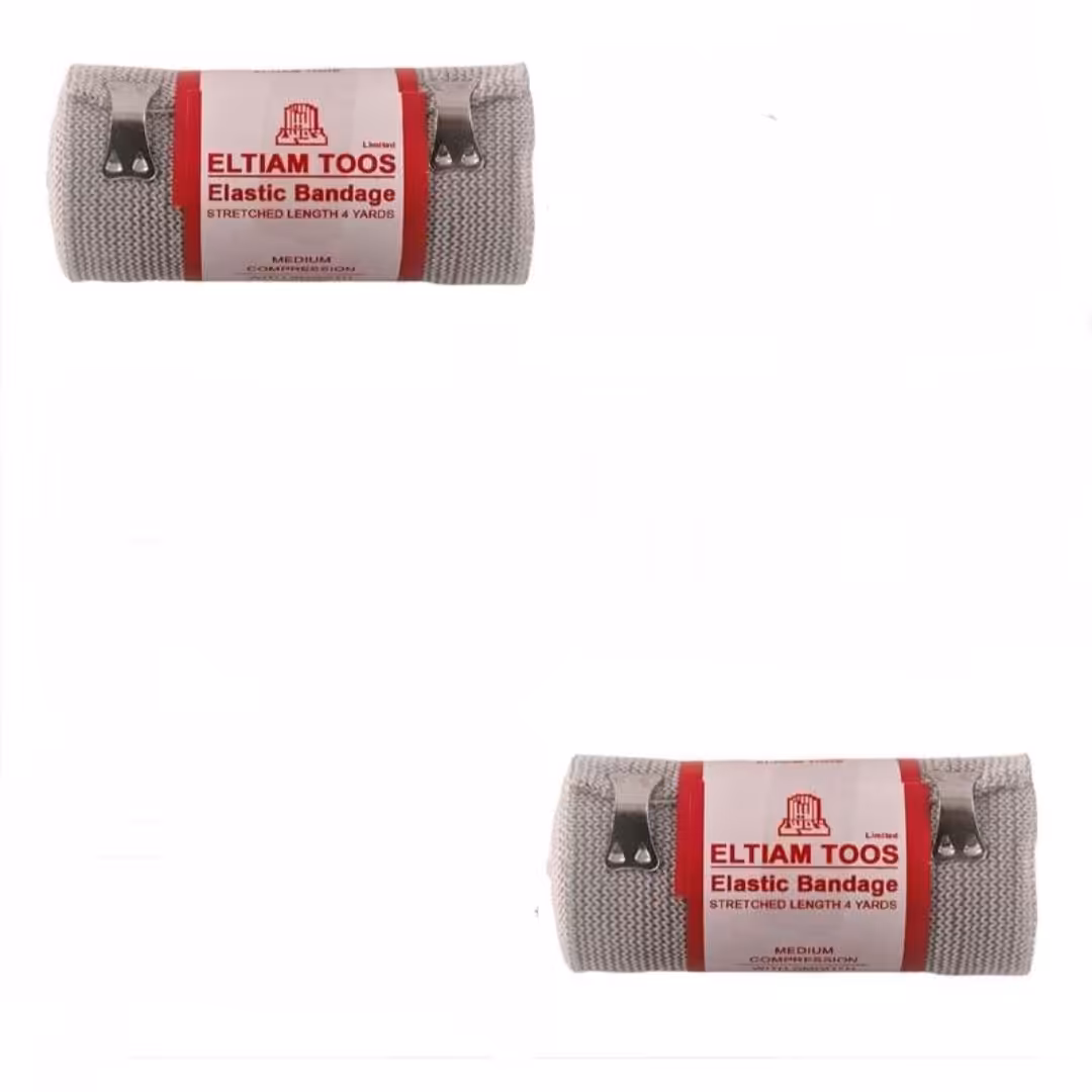 باندکشی طبی التیام رنگ طوسی عرض 10cm مجموعه 2 عددی