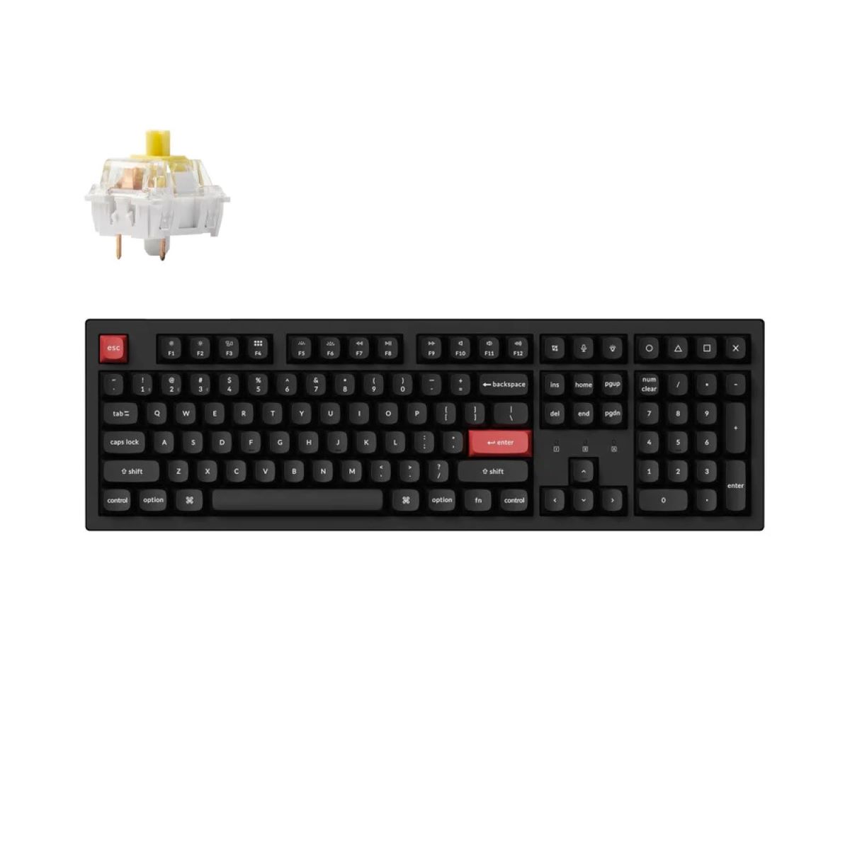 خرید کیبورد Keychron K10 Pro Banana Switch RGB K10P-B4 با بهترین قیمت