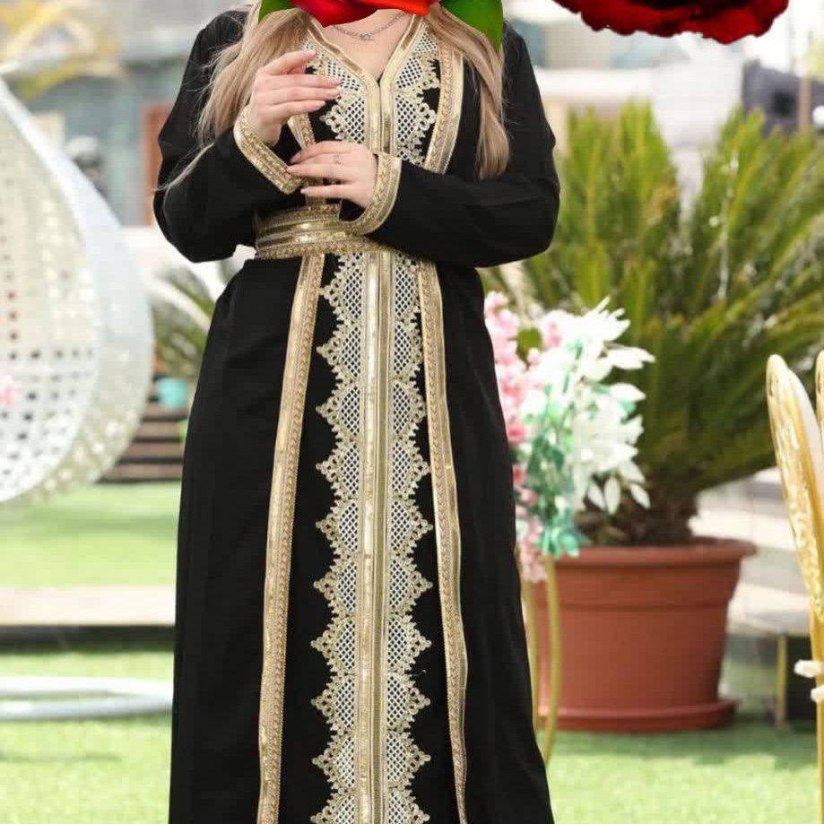 ست سه تکه مانتو عبا و سارافن و کمربند ارسال رایگان