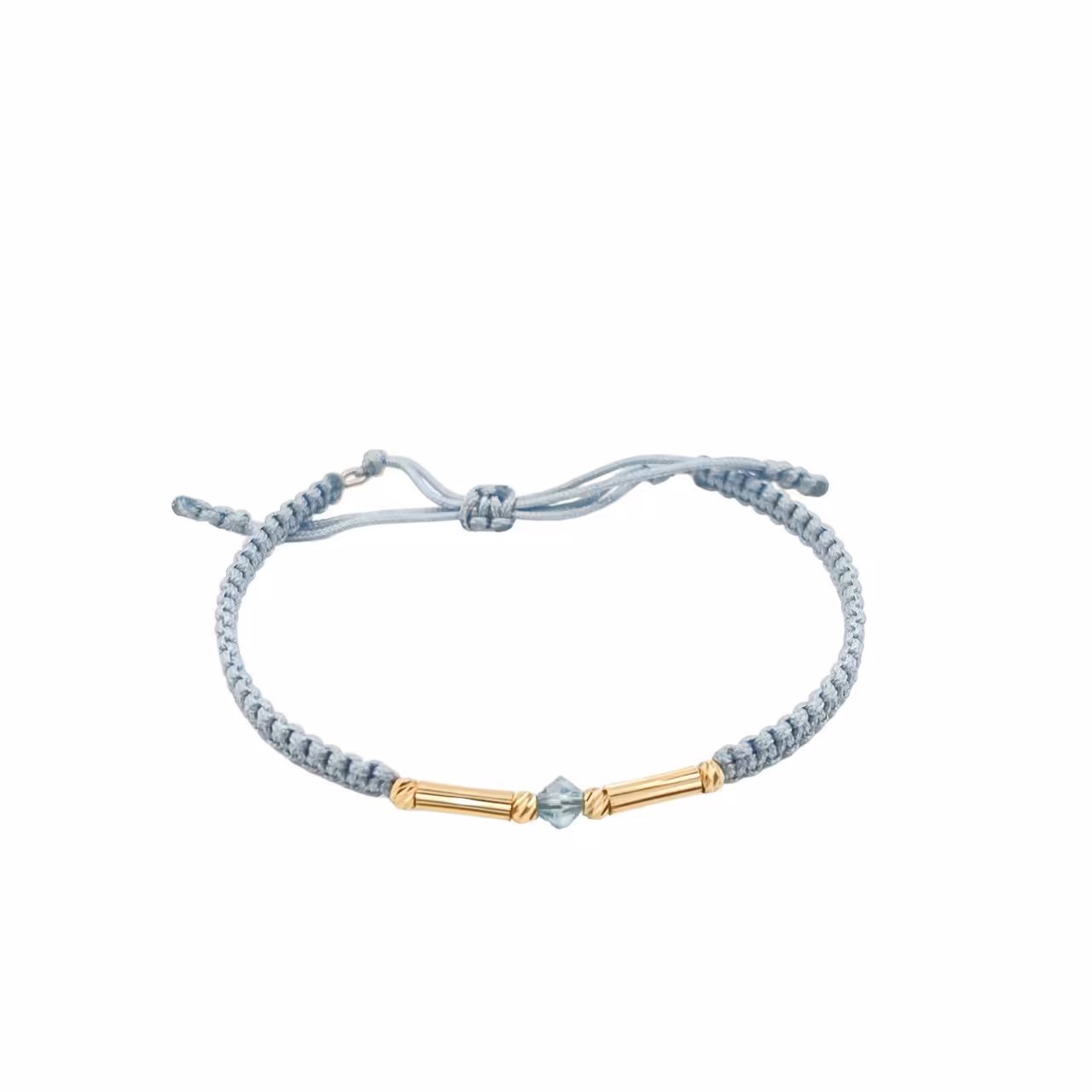 دستبند طلای 18 عیار تلفیقی سنگ و بند پارچه ای کدDP23