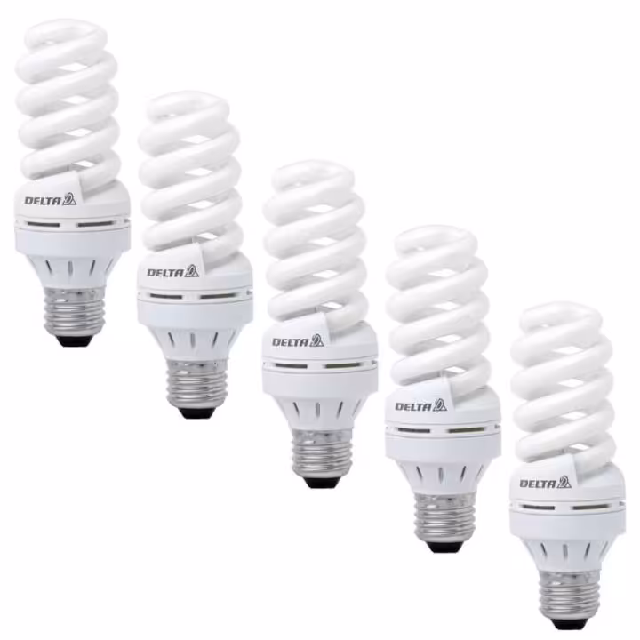 لامپ کم مصرف 18 وات دلتا بسته 5 عددی