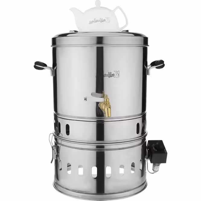 سماور  گازی دنیای استیل مدل gb20 گنجایش 20 لیتر ( ترموکوپل دار  )