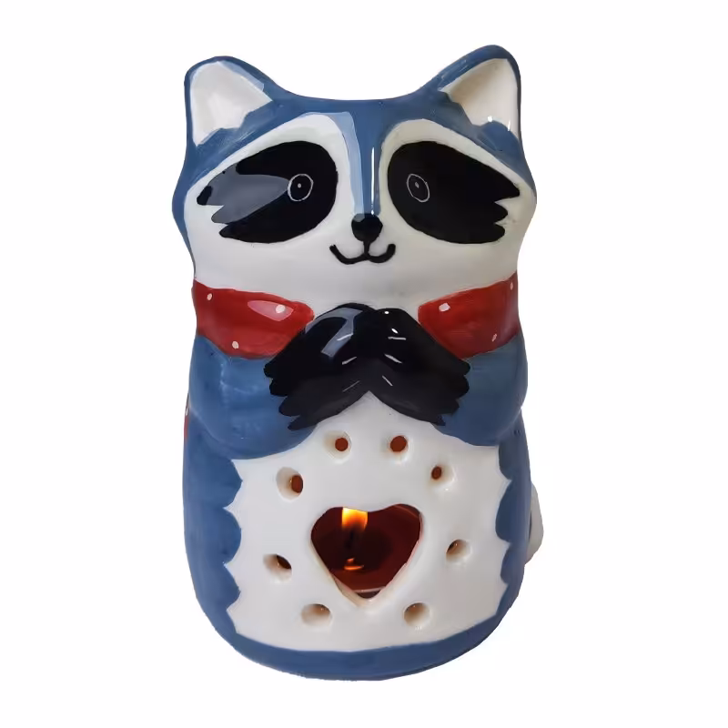 جا شمعی فانتزی سرامیکی راکون