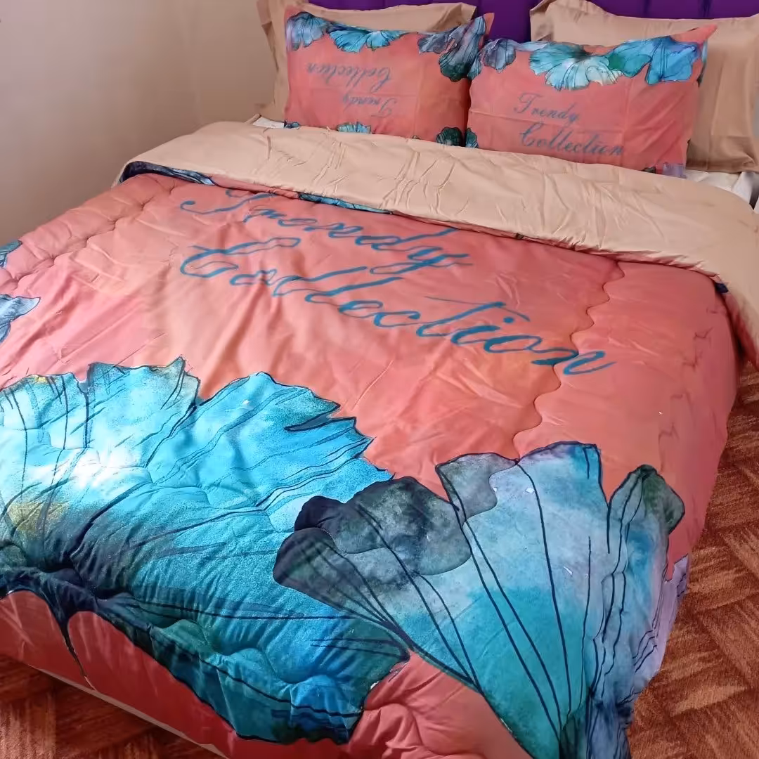 روتختی دونفره ترکسان زنبق مسی آجری کد D355الیاف 400گرمی ویسکوز ترک 