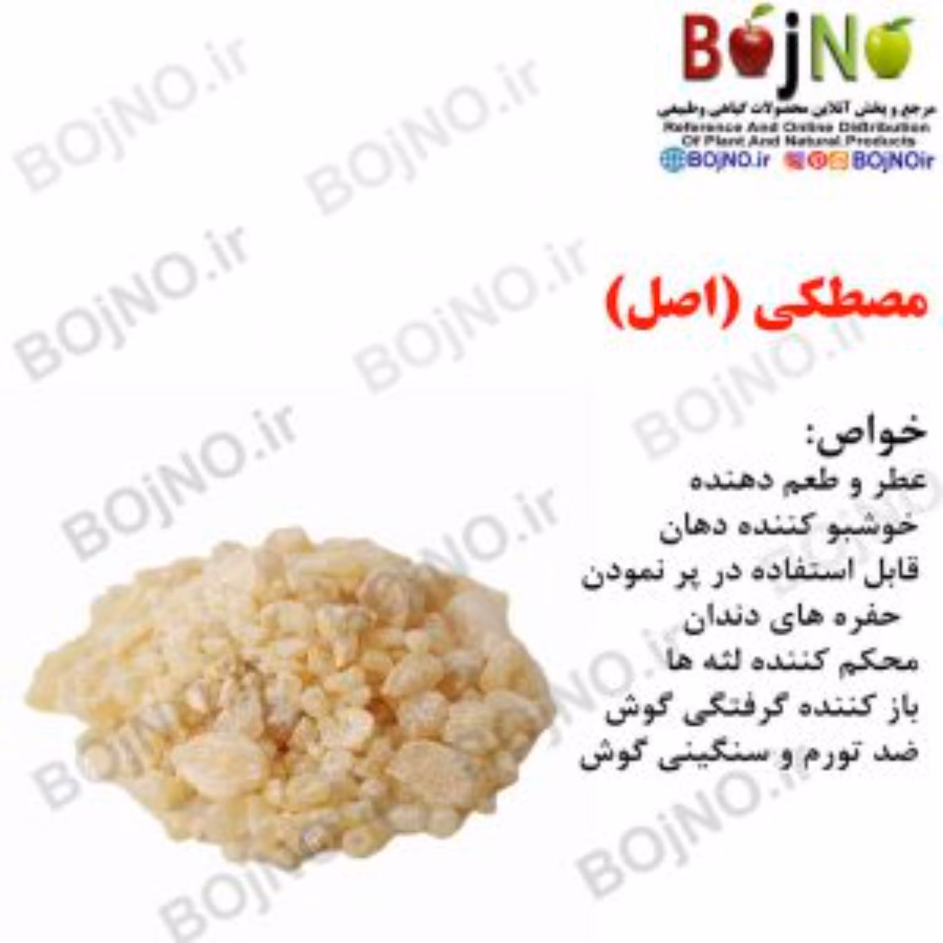 مصطکی (اصل) (بسته 25گرمی)