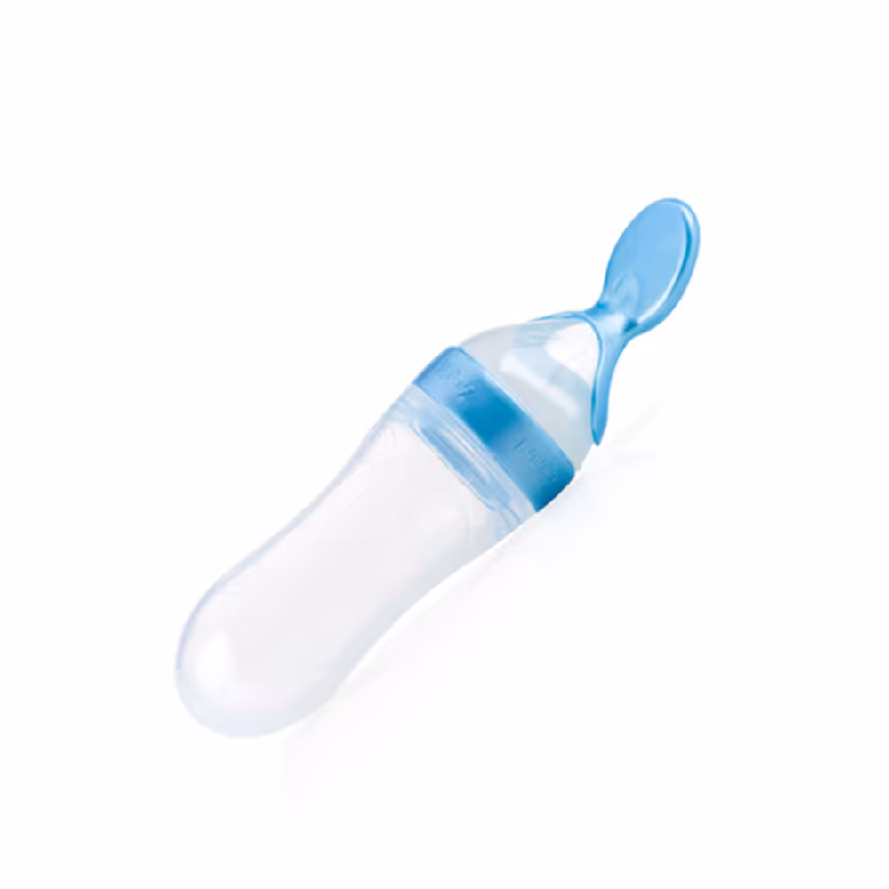 سرلاک خوری  3 ماه نابی NUBY قاشق دار آبی