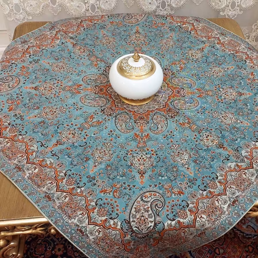 رومیزی ترمه اصل برند رضایی