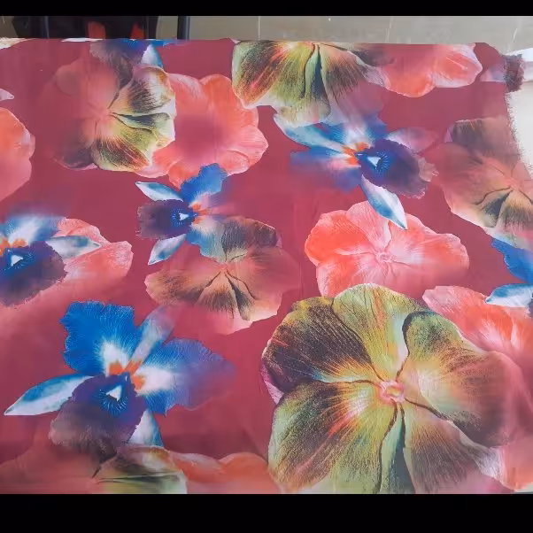 پارچه حریر طرح دار2