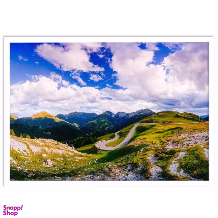 تابلو نوری بکلیت طرح طبیعت آسمان و کوهستان مدل W-S1310