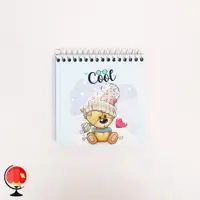 دفترچه یادداشت سیمی فانتزی طرح خرس پاییزان