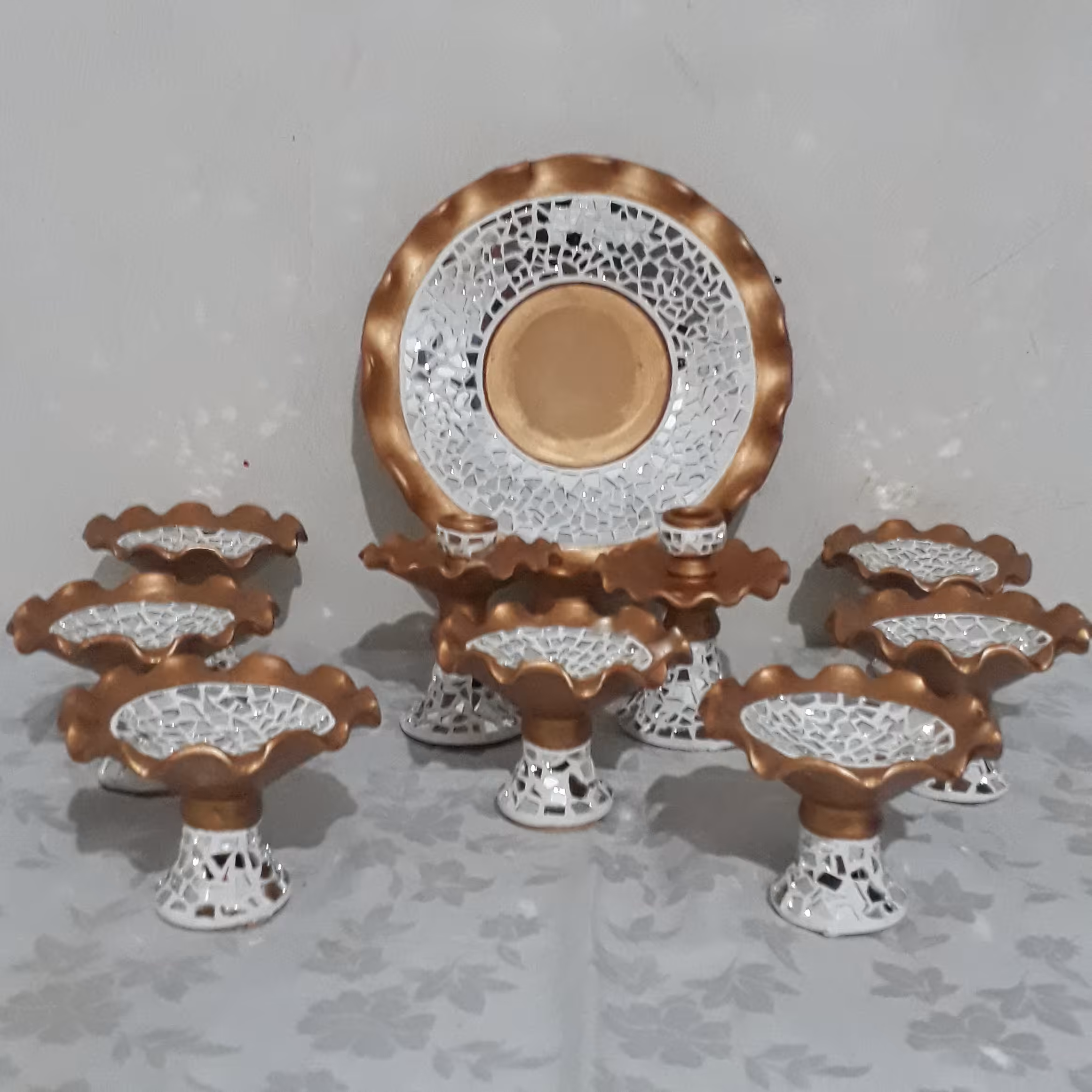 هفت سین آیینه کاری مسی 