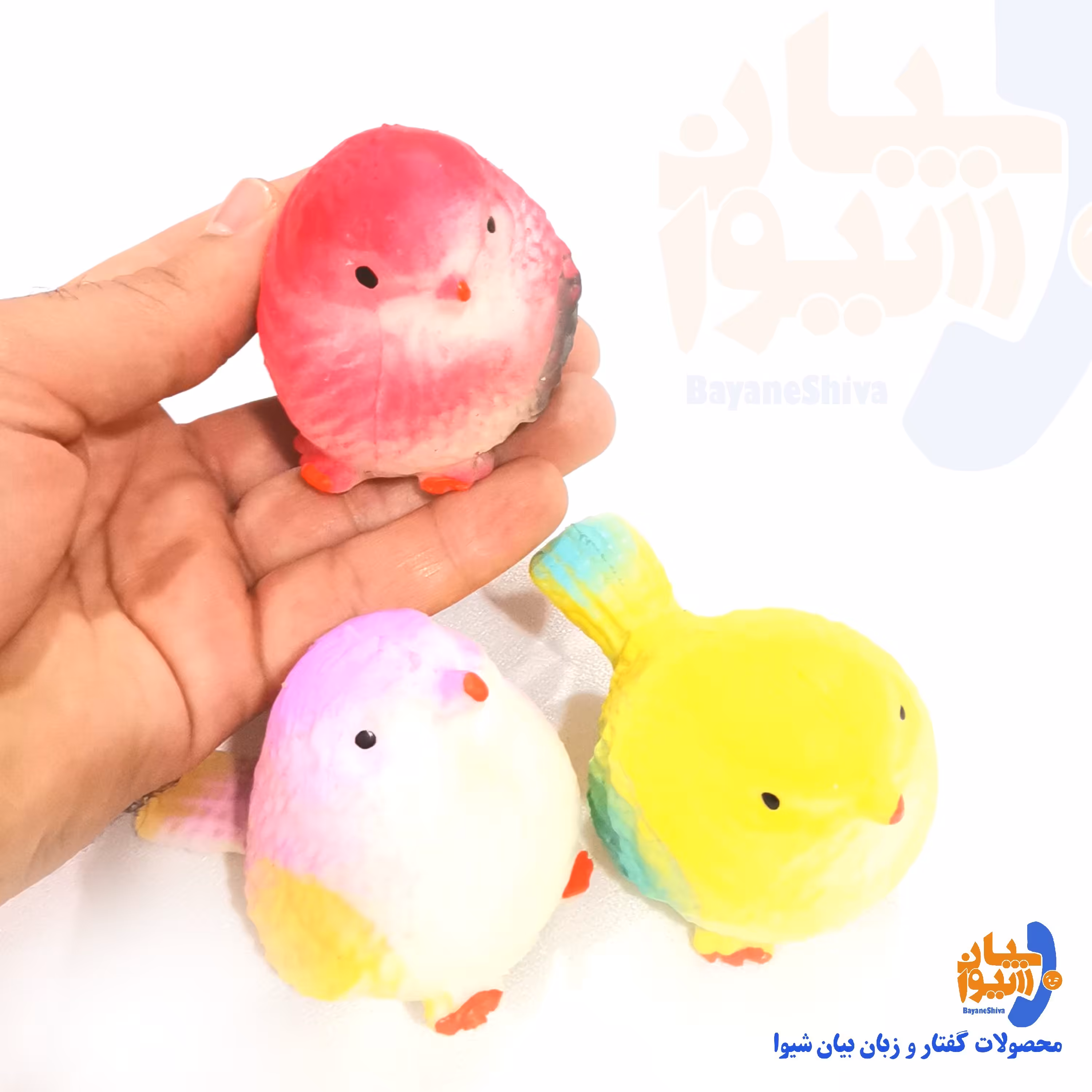 فیجت (نرمالو) پرنده خامه ای (ارسال رنگ به صورن رندوم) 