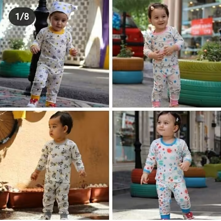  بلوز شلوار  نخی نوزادی  اسپورت بچگانه  مناسب خونگی