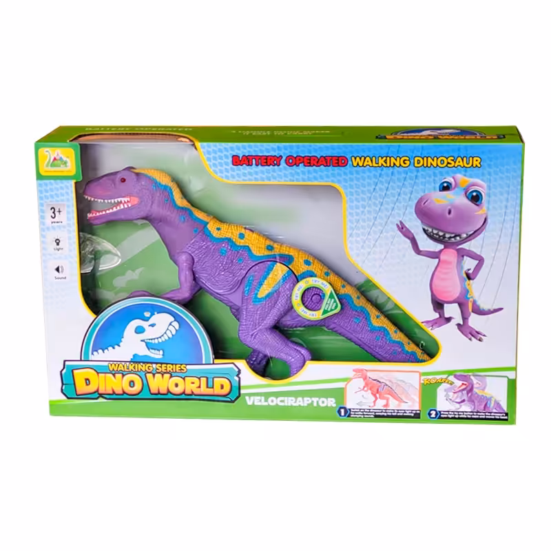 دایناسور اسباب بازی بنفش مدل Velociraptor کد RS6164B