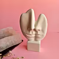 قالب سیلیکونی دوچهره مولد سیلیکونی مخصوص شمعسازی رزین صابون سازی مجسمه سازی