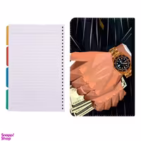 کلاسور طرح تریدر کد 4776 به همراه کاغذ کلاسور