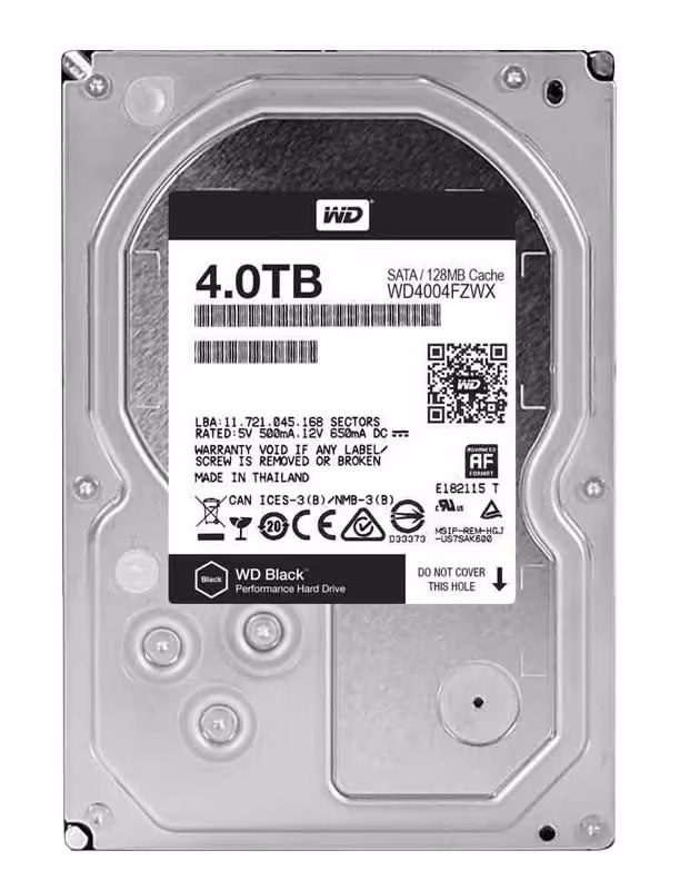 هارد دیسک وسترن دیجیتال 4 ترابایت مدل WD Black