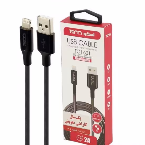 کابل آیفون (lightning) طول 1 متر تسکو (TSCO) مدل TC I 601

