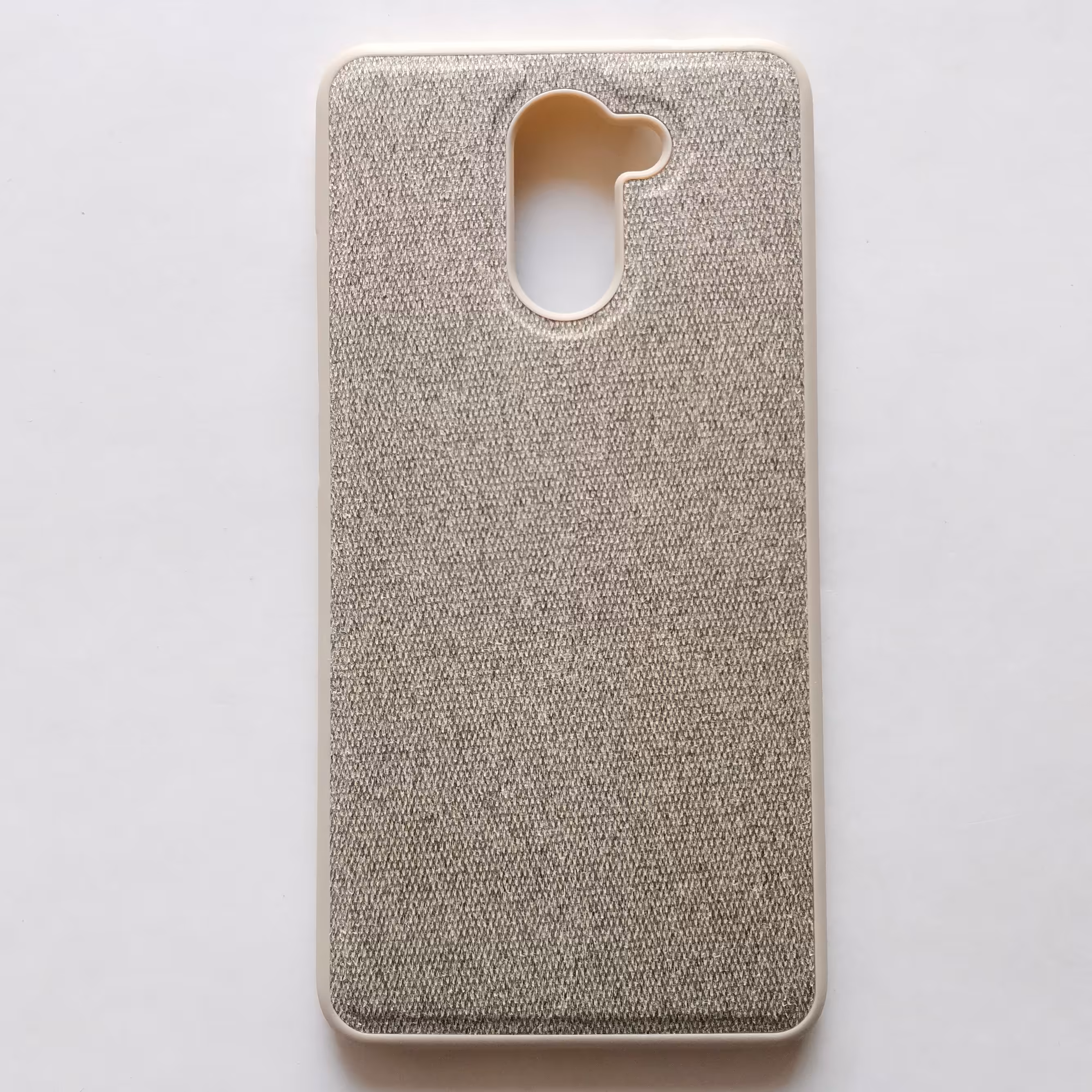 قاب طرح پارچه ای درجه یک کرم گوشی هوآوی Y7 prime 2017 یا Y7 2017