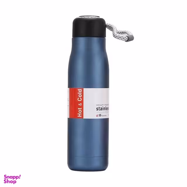 فلاسک قلمی استیل مدل مات بند نخی گنجایش 500 میلی لیتر