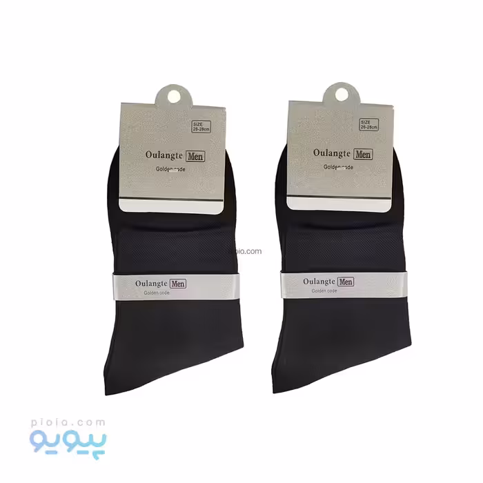 پک دو عددی جوراب نیم ساق مشکی بزرگ