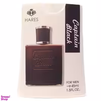 عطرجیبی مردانه حارث (Hares) مدل کاپیتان بلک حجم 45 میلی‌لیتر