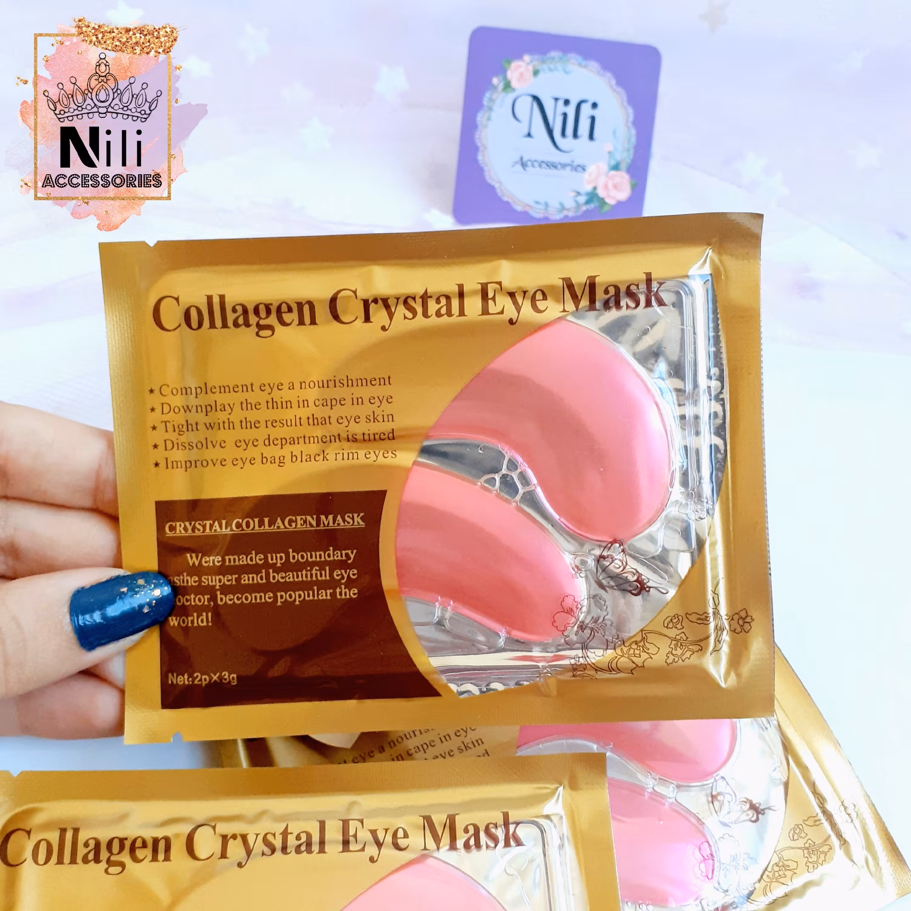 ماسک پچ چشم کلاژن آبرسان روشن کننده و ضد پف زیرچشم