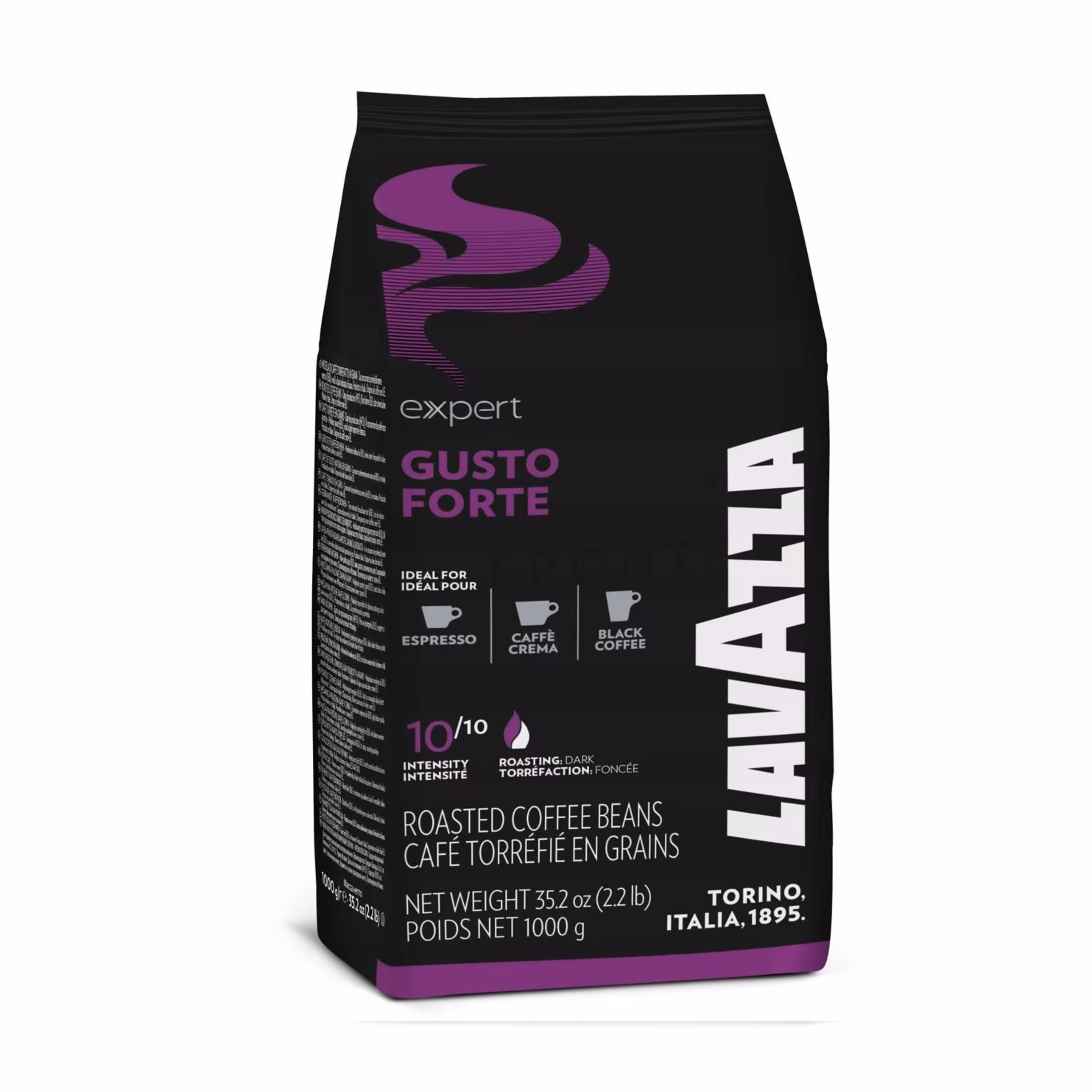 قهوه دان لاواتزا مدل gusto forte مقدار 1 کیلو گرم 