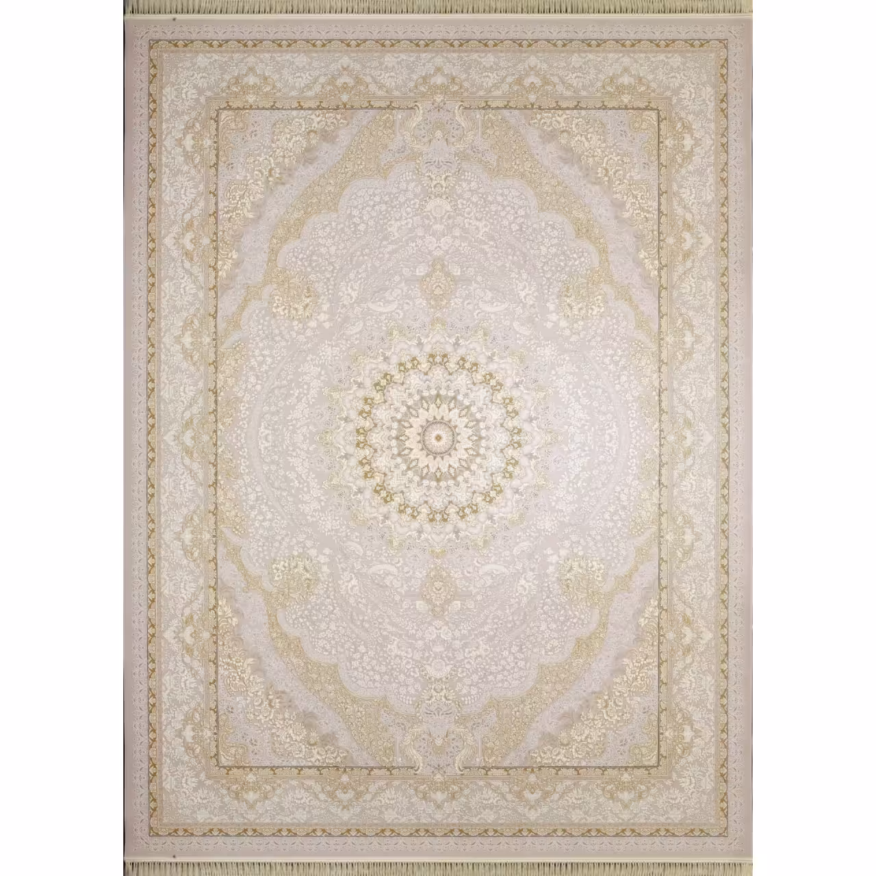 فرش ماشینی پروانه نقره ای